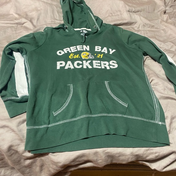 Team Apparel Green Bay Packers Green Hoodie - Picture 1 of 4